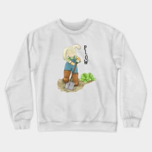 rabbit funny child book cover Crewneck Sweatshirt